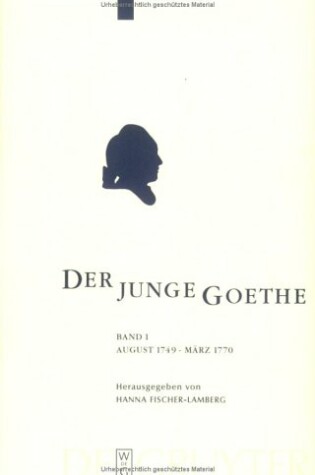 Cover of Der junge Goethe