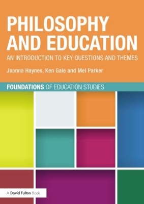 Book cover for Philosophy and Education