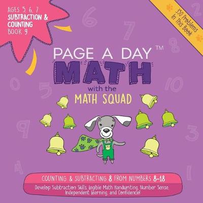 Book cover for Page a Day Math Subtraction & Counting Book 9