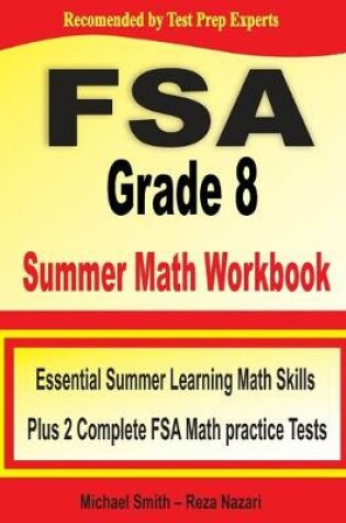 Cover of FSA Grade 8 Summer Math Workbook