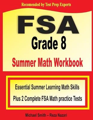 Book cover for FSA Grade 8 Summer Math Workbook