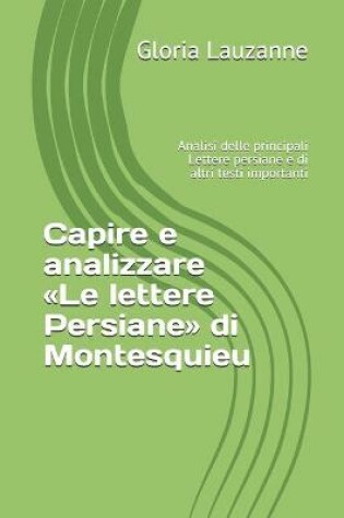 Cover of Capire e analizzare Le lettere Persiane di Montesquieu