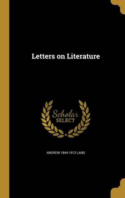 Book cover for Letters on Literature