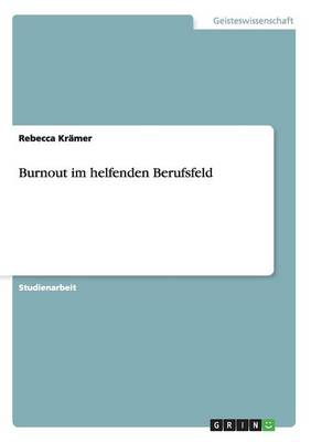 Book cover for Burnout im helfenden Berufsfeld