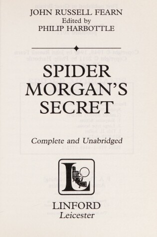 Cover of Spider Morgan's Secret