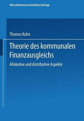 Book cover for Theorie des kommunalen Finanzausgleichs