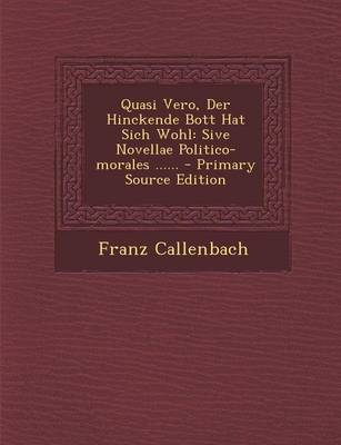 Book cover for Quasi Vero, Der Hinckende Bott Hat Sich Wohl