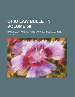 Book cover for Ohio Law Bulletin Volume 59