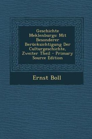 Cover of Geschichte Meklenburgs