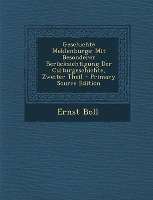 Book cover for Geschichte Meklenburgs