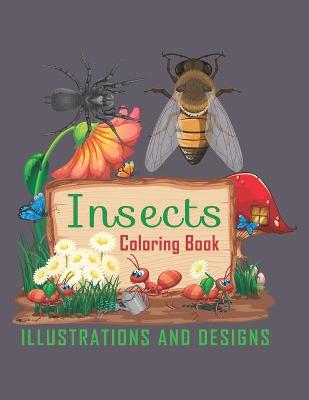 Book cover for Insects coloring book