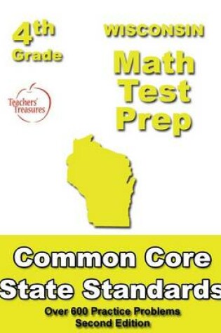 Cover of Wisconsin 4th Grade Math Test Prep