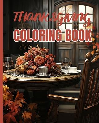 Book cover for Thanksgiving Coloring Book