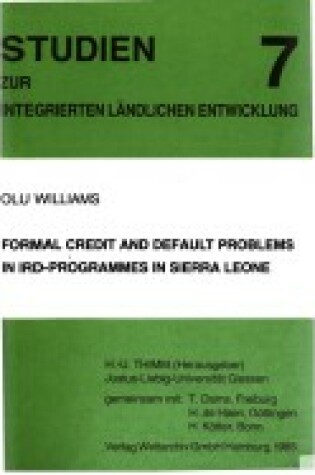 Cover of Formal Credit & Default Problems