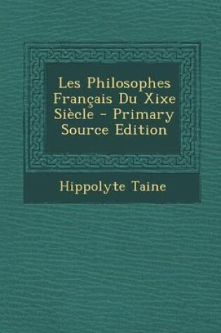 Cover of Les Philosophes Francais Du Xixe Siecle