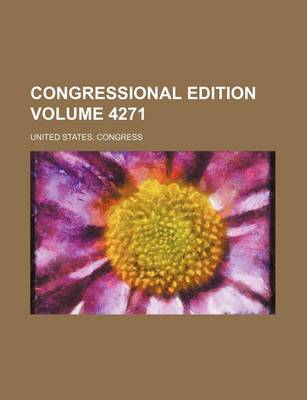 Book cover for Congressional Edition Volume 4271