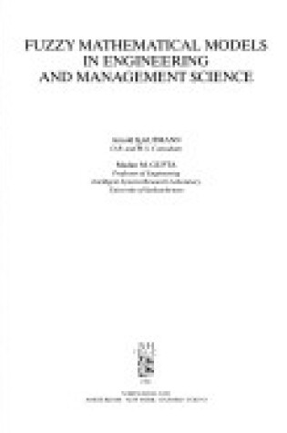 Cover of Fuzzy Mathematical Models in Engineering and Management Science