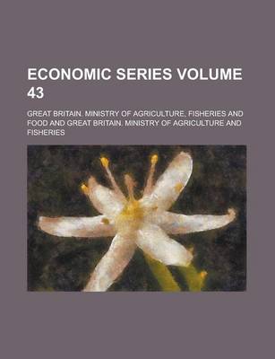 Book cover for Economic Series Volume 43