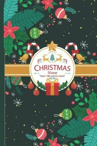 Cover of Christmas Notebook for Nurse - Green