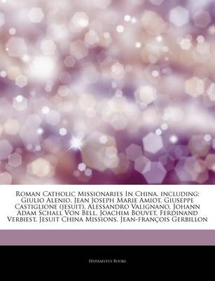 Cover of Articles on Roman Catholic Missionaries in China, Including