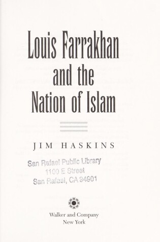 Cover of Louis Farrakhan and the Nation of Islam