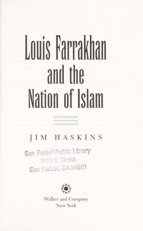 Book cover for Louis Farrakhan and the Nation of Islam