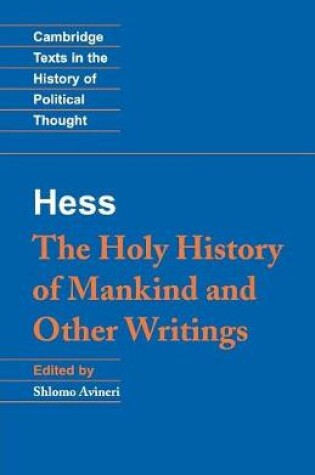 Cover of Moses Hess: The Holy History of Mankind and Other Writings