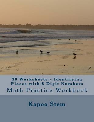 Cover of 30 Worksheets - Identifying Places with 8 Digit Numbers