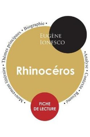 Cover of Fiche de lecture Rhinoceros (Etude integrale)