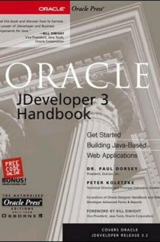 Cover of Oracle JDeveloper 3 Handbook