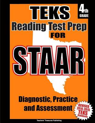 Book cover for TEKS 4th Grade Reading Test Prep for STAAR