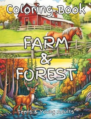 Book cover for Farm & Forest Coloring Book