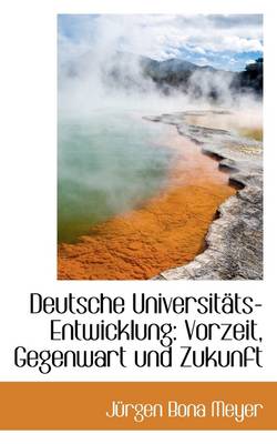 Book cover for Deutsche Universit Ts-Entwicklung