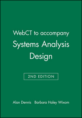 Book cover for Webct to Accompany Systems Analysis Design, 2nd Ed Ition