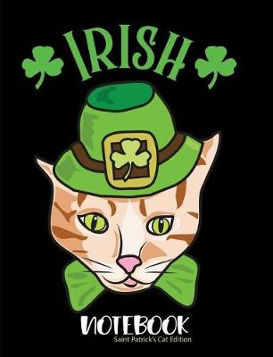 Book cover for Irish Notebook Saint Patrick's Cat Edition
