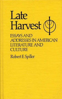 Book cover for Late Harvest