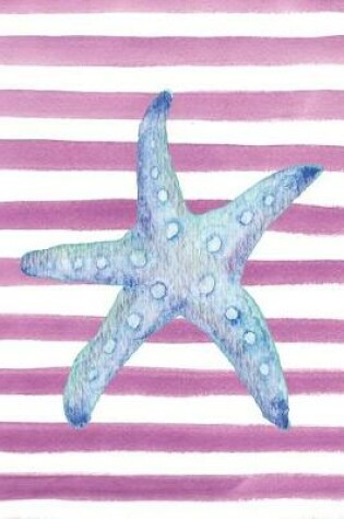 Cover of Blue Starfish Watercolor Stripe Journal