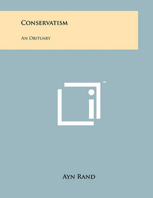 Book cover for Conservatism