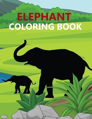 Book cover for Elephant Coloring Book