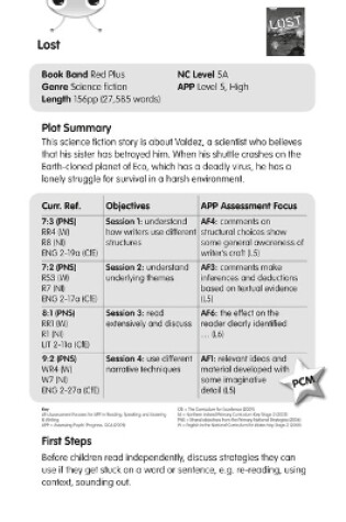 Cover of BC Red (KS2) +/5A Lost Guided Reading Card