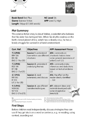 Cover of BC Red (KS2) +/5A Lost Guided Reading Card