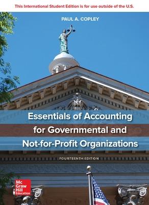 Book cover for ISE Essentials of Accounting for Governmental and Not-for-Profit Organizations