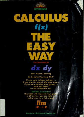 Book cover for Calculus the Easy Way