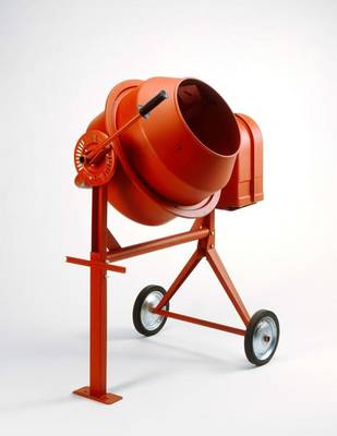 Book cover for Jumbo Oversized Isolated Red Cement Mixer