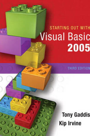 Cover of Starting Out with Visual Basic 2005