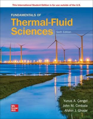 Book cover for Fundamentals of Thermal-Fluid Sciences ISE