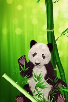 Book cover for Panda Bear with Bamboo Illustration Journal