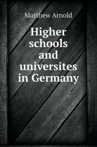 Cover of Higher schools and universites in Germany