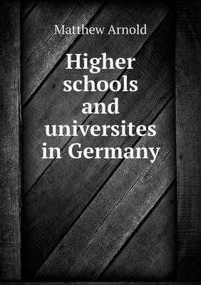 Book cover for Higher schools and universites in Germany