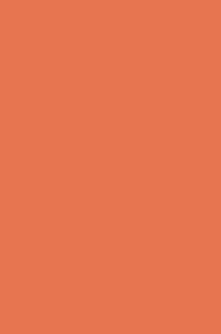 Cover of Journal Burnt Sienna Color Simple Plain Sienna